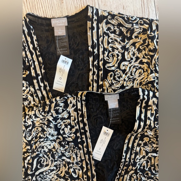 NWT Chico Travelers Collection Printed Soutache Jacket size 0 - Picture 4 of 6